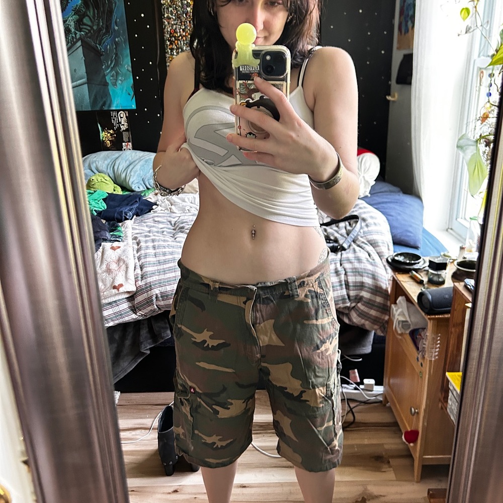 Women's Camouflage Cargo Shorts